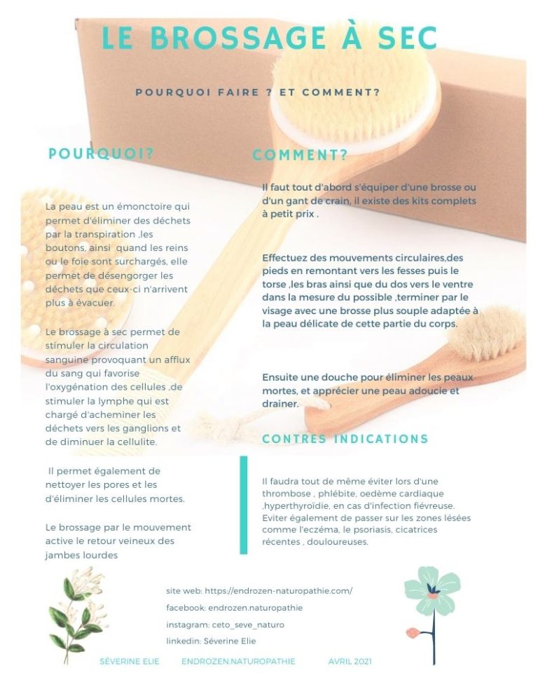 Le brossage à sec un rituel à pratiquer et tellement méconnu / endrozen.naturopathie